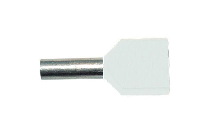 PROTEC Dutinka PAEH  0,5/ 8mm lisovací bílá dvojitá
