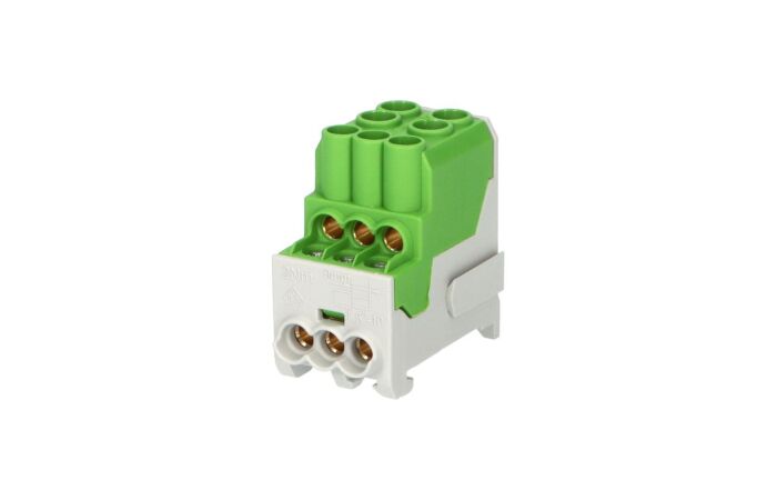 HORA ETEC Blok UVB 100A PE rozdělovací 2x25/6x10, IP20, zelená