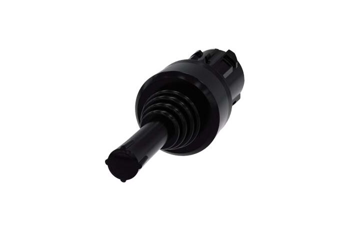 SIEMENS Spínač křížový, 22 mm, kulatý, plast, černá barva, 4 spínací polohy