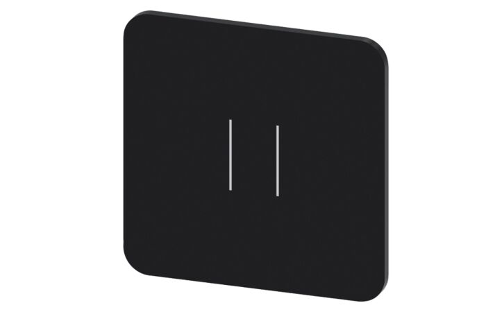 SIEMENS Štítek popisný 22 x 22 mm, štítek černý, symbol: II*