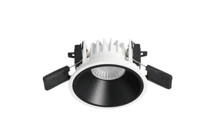 MCLED Svítidlo LED JOLLY 8 UGR, 8W, 2700-4000K, IK08, podhledové, stmívatelné, IP44, svítidlo bílá, reflektor černá mat