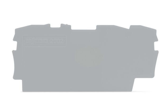 WAGO Bočnice 2002-1391 koncová a separátor 0,8mm, šedá