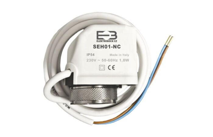 ELEKTROBOCK Pohon termoelektrický SEH01-NC 230V IP54