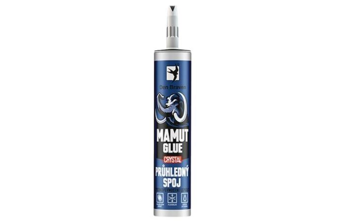 DEN BRAVEN Lepidlo MAMUT GLUE Crystal 290ml transparentní