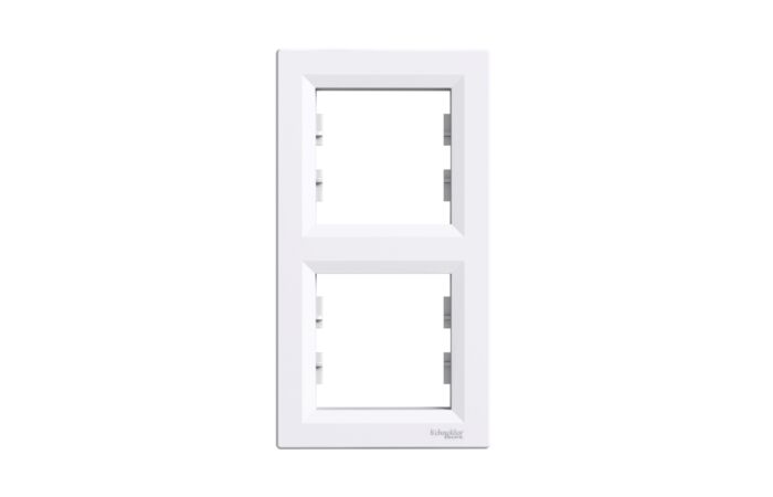 SCHNEIDER Rámeček Asfora dvojnásobný bílá vertikální