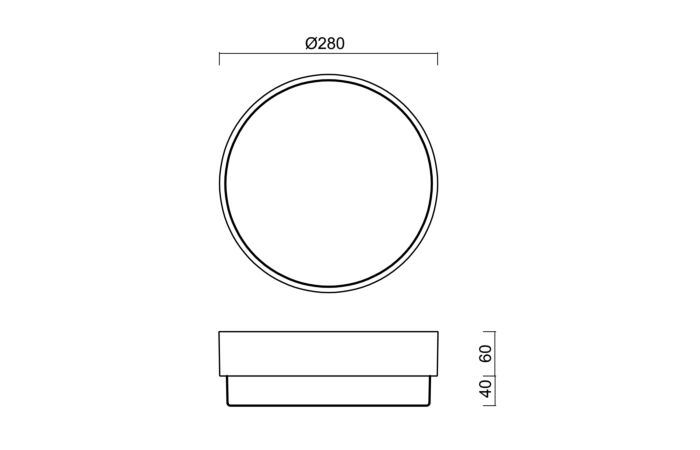 OSMONT Svítidlo LED TRITON 1 15W 1L14C03/IN-182 B