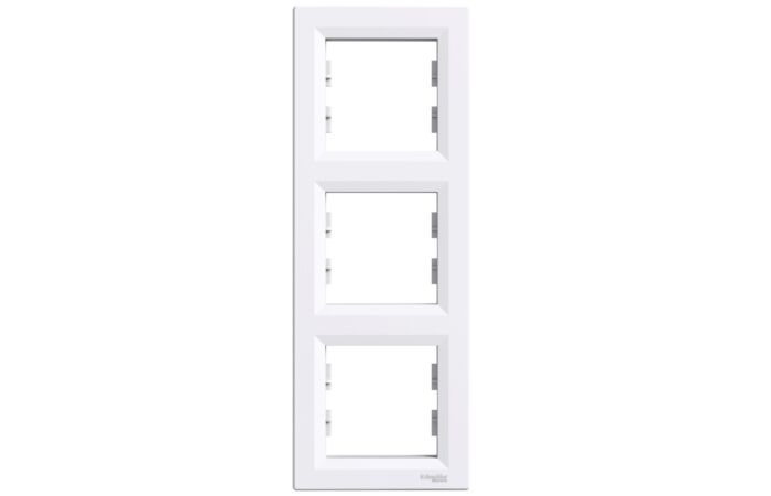 SCHNEIDER Rámeček Asfora troj. bílá vertikální