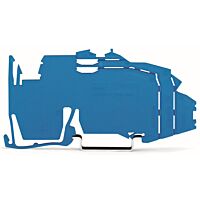 WAGO Držák 2009-304 přípojnice; nelze použít jako koncovou svěrku; možnost naklapnutí na lištu DIN 35; modrá