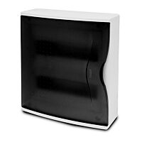 FAMATEL Skříň NUOVA 3624 24TE na omítku průhledné dveře IP40