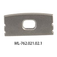 MCLED Koncovka pro PH s otvorem stříbrná