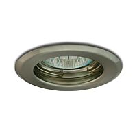 PANLUX Svítidlo PPD-R50/NB 50W GU5,3 12V halogenové podhledové pevné IP20 broušený nerez