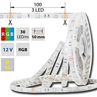 MCLED Pásek LED SMD5050 RGB, 30LED/m, 7,2W/m, DC12V, 248lm/m, IP54, 10mm, 5m