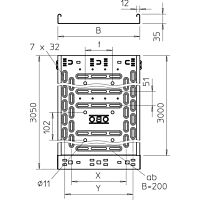 OBO BETTERMANN Kabelový žlab RKSM RKSM 320 FS