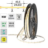 Pásek LED COB n.b. 14W/m 24V IP20 50m