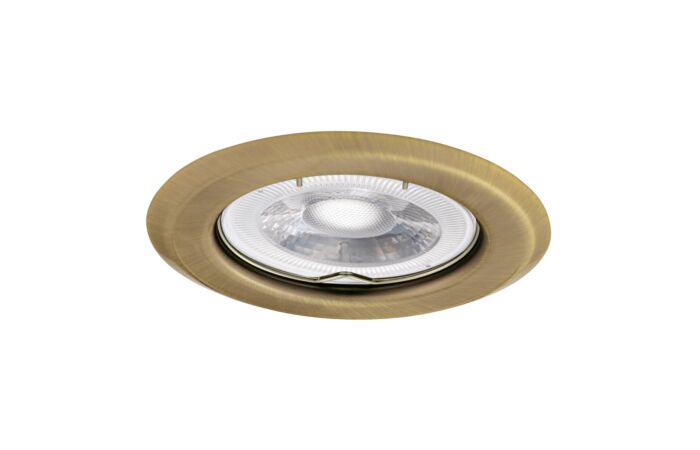 KANLUX Svítidlo CT-2114-BR/M 50W Gx5,3 12V halogenové podhledové pevné IP20 mosaz matný