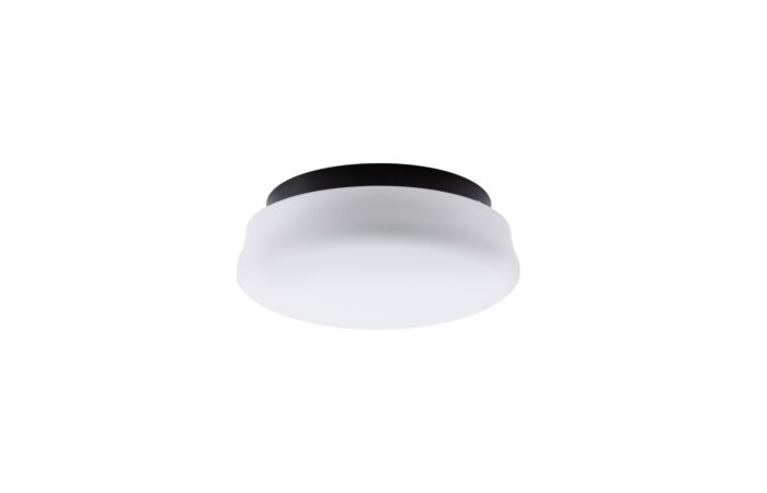 OSMONT Svítidlo RANA IN-12BTH1/K01 C 100W E27 ø 290mm přisazené IP44 černá