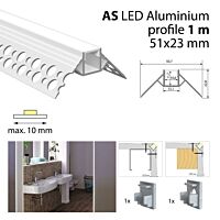 Hliníkový profil pro sádrokartony AS 1m