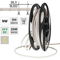 LED pásek Dot-Free NW, 304LED/m, 19W/m,