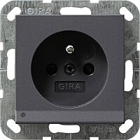 Zásuvka GIRA 117228 LED Sys 55 antracit