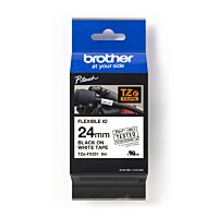 BROTHER Páska TZ-FX251 24mm bílá/černá