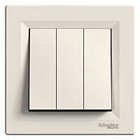 SCHNEIDER EPH2100123 Trojnásobný spínač ř.1 krémov