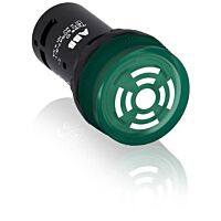 ABB Ovl. prvky kompaktní 22mmCB1-603G Bzučák kompaktní, 230V AC stálý tón, prosvětlený, zelený  1SFA619600R6032