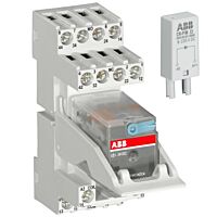 ABB Paticová reléCR-M024DC4LDGSS  4 co; 6 A; 24 V DC, komplet  1SVR405618R1410