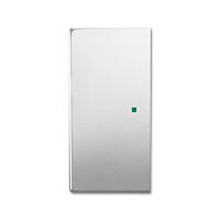 ABB Kryt 2CKA006220A0538 2násobný levý/pravý, bez potisku; ušlechtilá ocel; SR-2-866