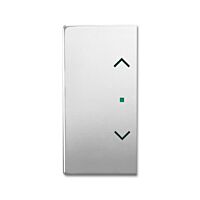 ABB Kryt 2CKA006220A0540 2násobný levý/pravý, symbol „žaluzie“; ušlechtilá ocel; SRB-2-866