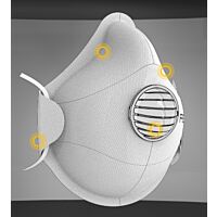 REFIL Respirátor 1031 FFP2 s ventilkem, 10 ks v balení