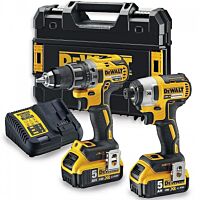 DeWALT  Sada DCD791+ DCF887 / Aku bezuhlíková kombo sada nářadí