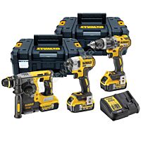 DeWALT  Sada DCH273 + DCD796 + DCF887 / Aku bezuhlíková kombo sada nářadí