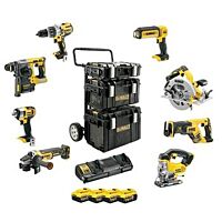 DeWALT  Sada DCH273+DCD996+DCG405+DCF880+DCS570+DCS367+DCS331+DCL050 / Aku bezuhlíková kombo sada nářadí