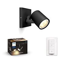 HUE Svítidlo LED Runner Bluetooth 5W GU10 350lm 2200-6500K ovladač IP20 černá