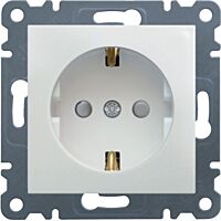Zásuvka Lumina WL1060 bílá lesk
