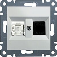 Zásuvka telefonní 1x RJ11 cat.3/ data 1x
