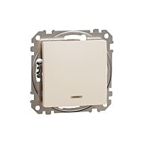 SCHNEIDER Přepínač střídavý ř.6 sig. kontr. béžová