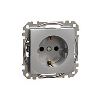 SCHNEIDER Sedna Design & Elements Zásuvka 230V 16A SCHUKO alu