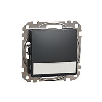 SCHNEIDER Sedna Design & Elements Tlačítko 12V kontr. popis pole antracit