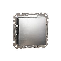 SCHNEIDER Sedna Design & Elements Přepínač střídavý č.6 leštěný hliník