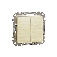 SCHNEIDER Sedna Design & Elements Přepínač sériový č.5 bříza