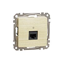 SCHNEIDER Sedna Design & Elements Datová zásuvka 1xRJ45 kat. 5e UTP bříza