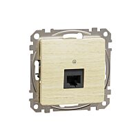 SCHNEIDER Sedna Design & Elements Datová zásuvka 1xRJ45 kat. 6A UTP bříza