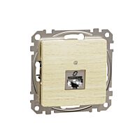 SCHNEIDER Sedna Design & Elements Datová zásuvka 1xRJ45 kat. 6A STP bříza