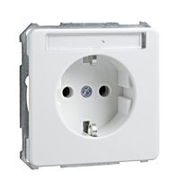 SCHNEIDER Zásuvka Schuko 16A 230V s popisovým polem