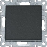 HAGER Spínač LUMINA WL0013 1-pólový řazení 1 10A 250V IP20 černá mat