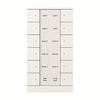 ABB TENTON Ovladač 2CKA006330A0078 12násobný s popisovým polem, se snímačem teploty, mechová bílá, SB/U12.0.1-884