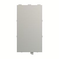 ABB TENTON Kryt 2CKA006330A0115 popisové pole, 10násobné prvky, hliníková stříbrná, SLB/A.0.1-83