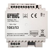 URMET Interface 1083/53 pro 2 vstupy a 2 stoupačky, 4 DIN moduly
