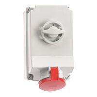 63A 5p 400V IP44 6h Zásuvka s vypínačem